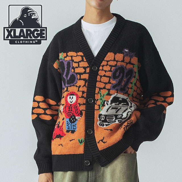 XLARGE（エクストラ ラージ） ボーイ ニットカーディガン 101244015007
