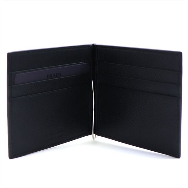 PRADA（プラダ） 二つ折り財布 メンズ PRADA Wallet ネロ ブラック
