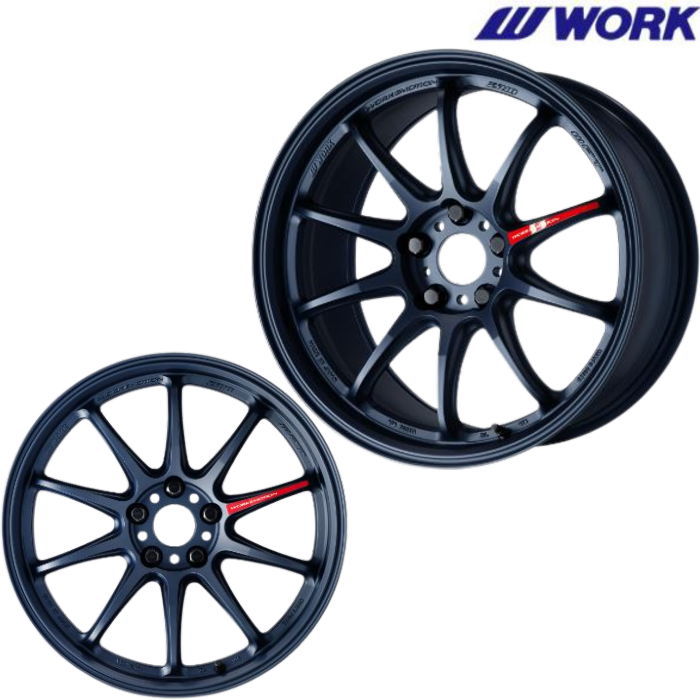WORK 17インチ 5穴 100 114.3 7J WORK EMOTION ZR10 マットネイビー