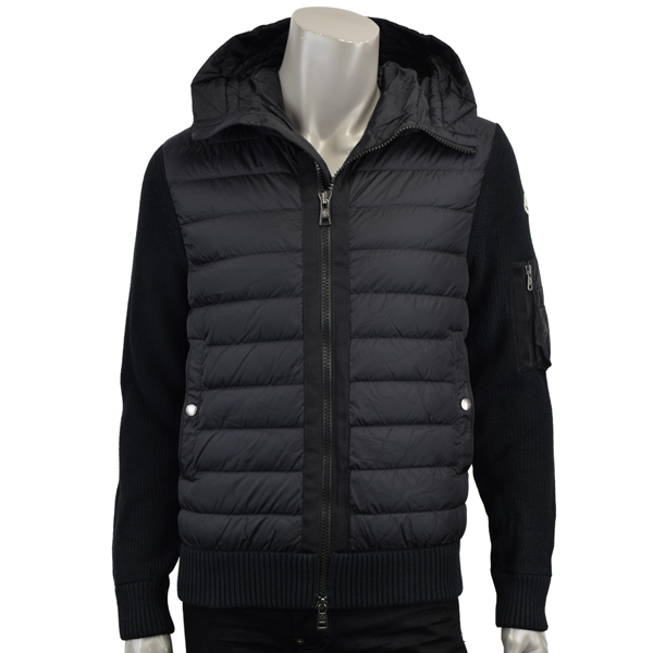 MONCLER（モンクレール） CARDIGAN TRICOT/ナイロン×ニット 切り替え