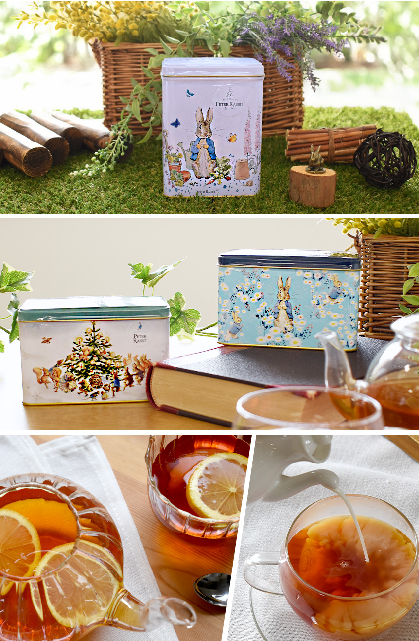 NEW ENGLISH TEAS ピーターラビット(TM) 紅茶 缶入り ティーバッグ 40