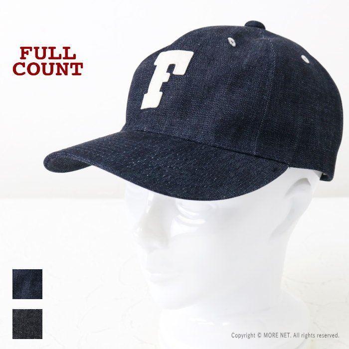 FULLCOUNT（フルカウント） デニムベースボールキャップ Fワッペン