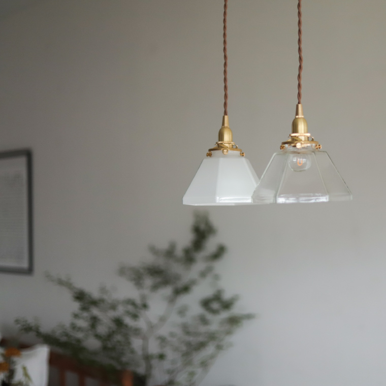 E17 3点留めペンダントライト 60cm 真鍮ペンダントライト 吊り下げ照明