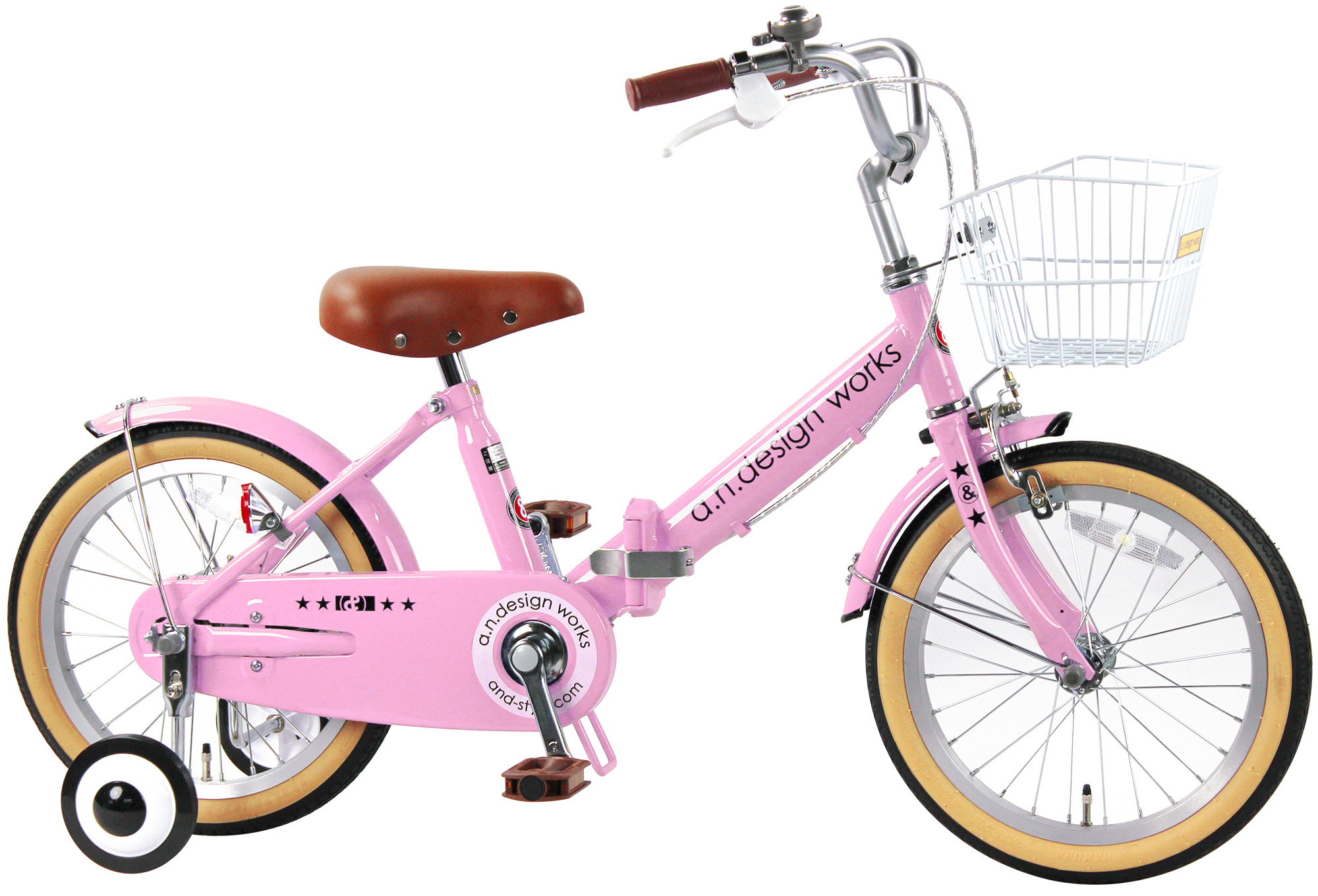 a.n.design-works 折りたたみ自転車 子供用 18インチ 本体 女の子