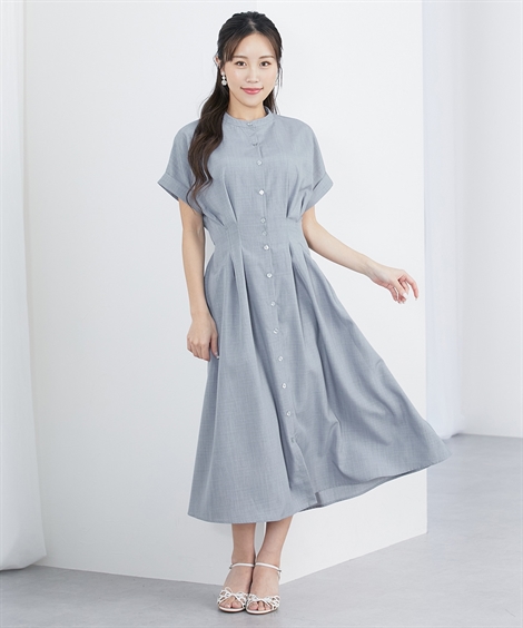 爆買 ワンピース 【大きい胸専用】レディース 半袖 シャツ バンド