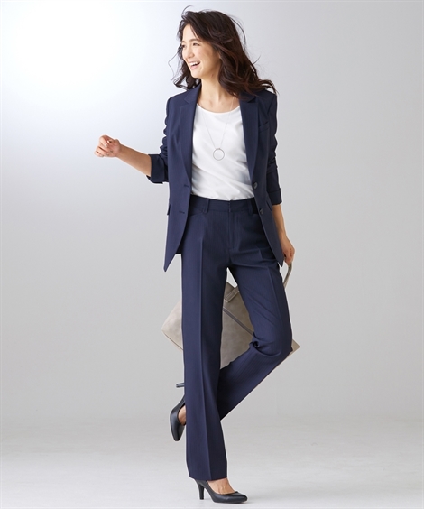 ニッセン（nissen） レディース パンツスーツ 洗える 2WAY