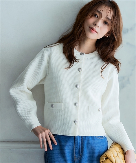 ニッセン（nissen） カーディガン レディース スポンジ ヤーン