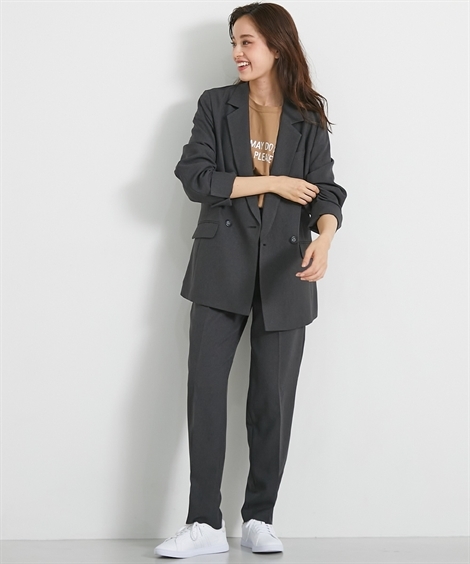 ニッセン（nissen） スーツ パンツ 大きいサイズ レディース ダブル