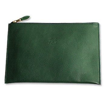 IL BISONTE（イルビゾンテ） ポーチ フラットジップポーチ クラッチ