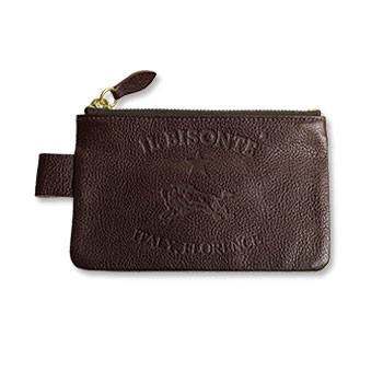 IL BISONTE（イルビゾンテ） ポーチ ビッグロゴフラットポーチ(M