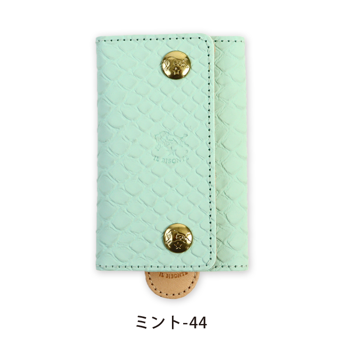 IL BISONTE（イルビゾンテ） キーケース 日本限定パイソンエンボスド