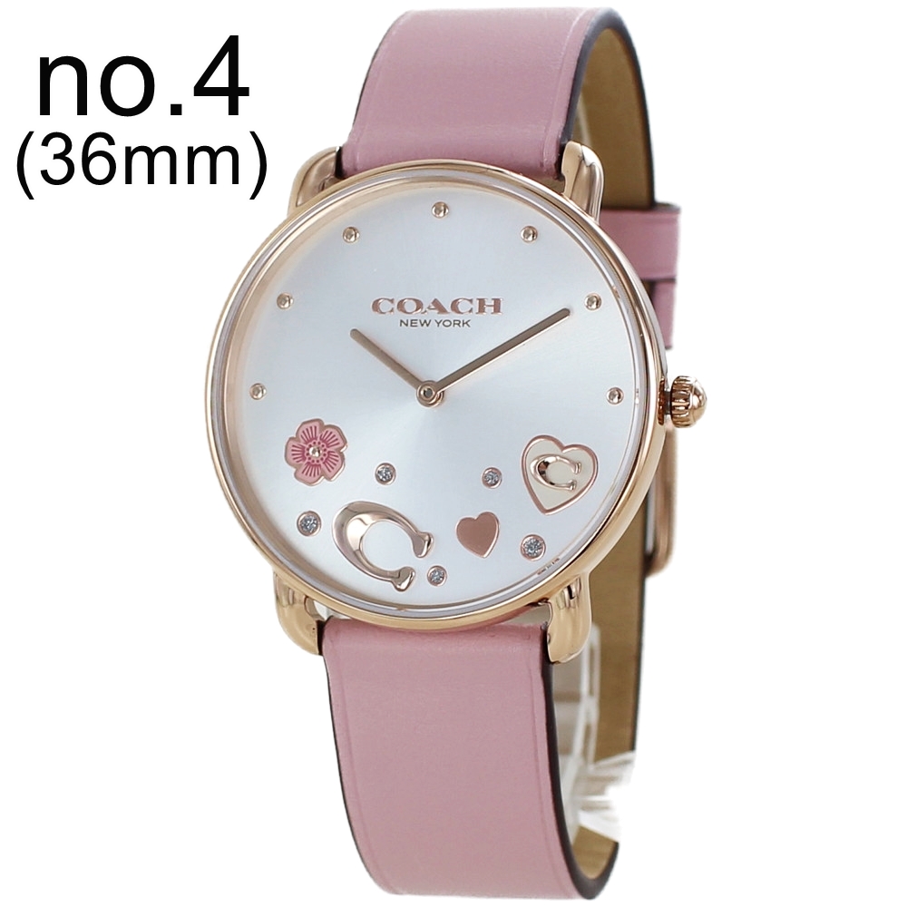 COACH（コーチ） 腕時計 手表 レディース アイボリー ピンク 革ベルト