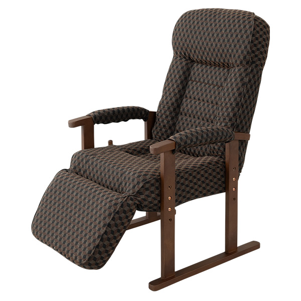 EMOOR（エムール） 高座椅子 オットマン付き レバー式 一人用