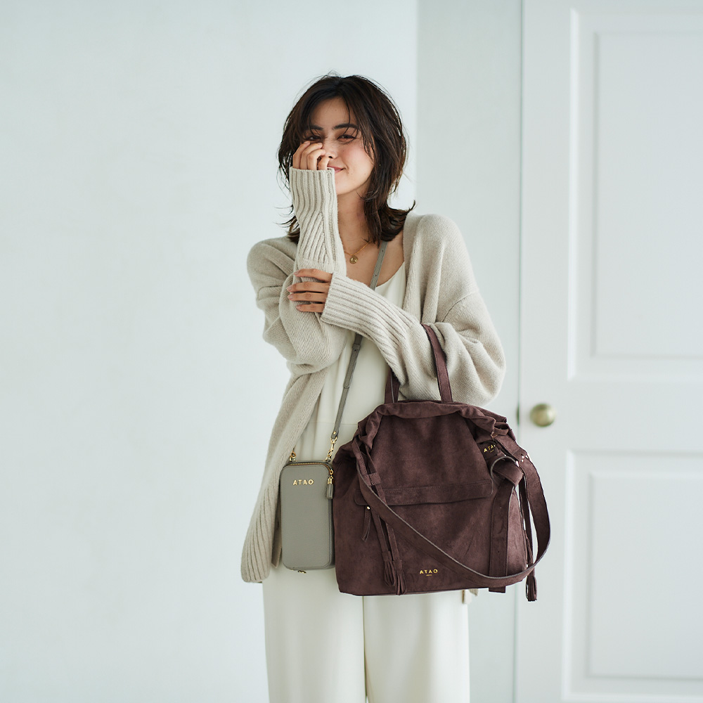 ATAO（アタオ） ATAO公式 Vali ヴァリ セカンドバッグ スエード調