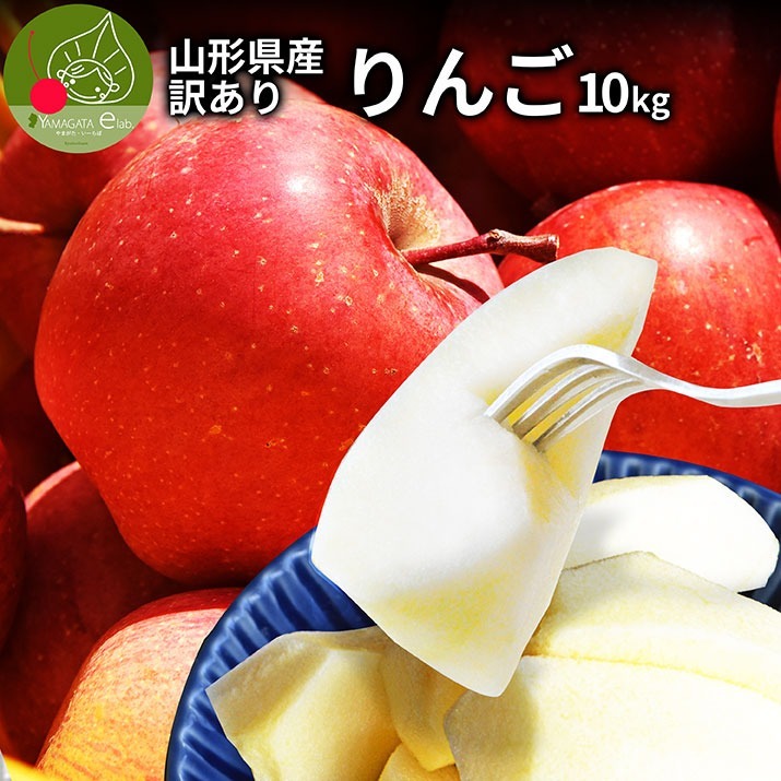 りんご 10kg ご家庭用 訳あり サンふじ ふじ 家庭用 山形県産 リンゴ
