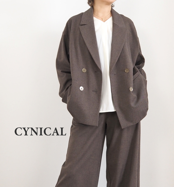 Cynical（シニカル） ダブルジャケット ソフトフランネル レディース