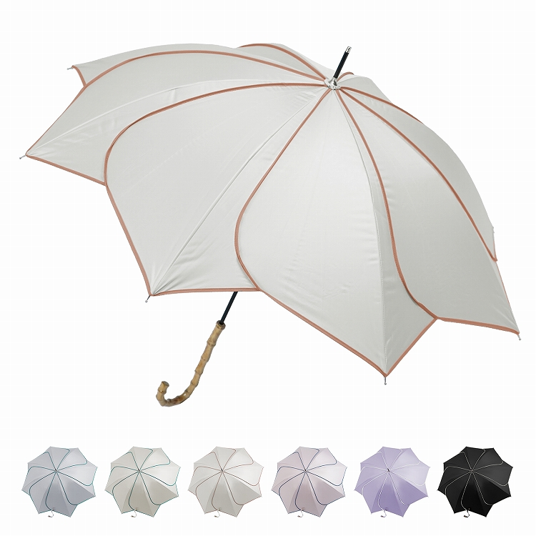 日傘 完全遮光 折りたたみ 軽量 花びら傘 UVカット 晴雨兼用 100% 遮光