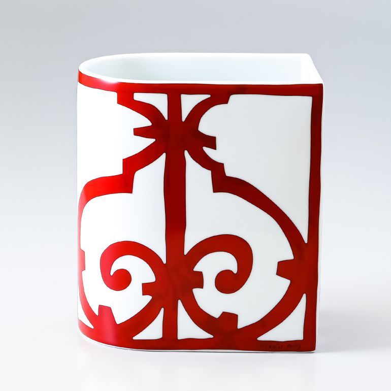 HERMES（エルメス） ガダルキヴィール レッド フラワーベース 花瓶