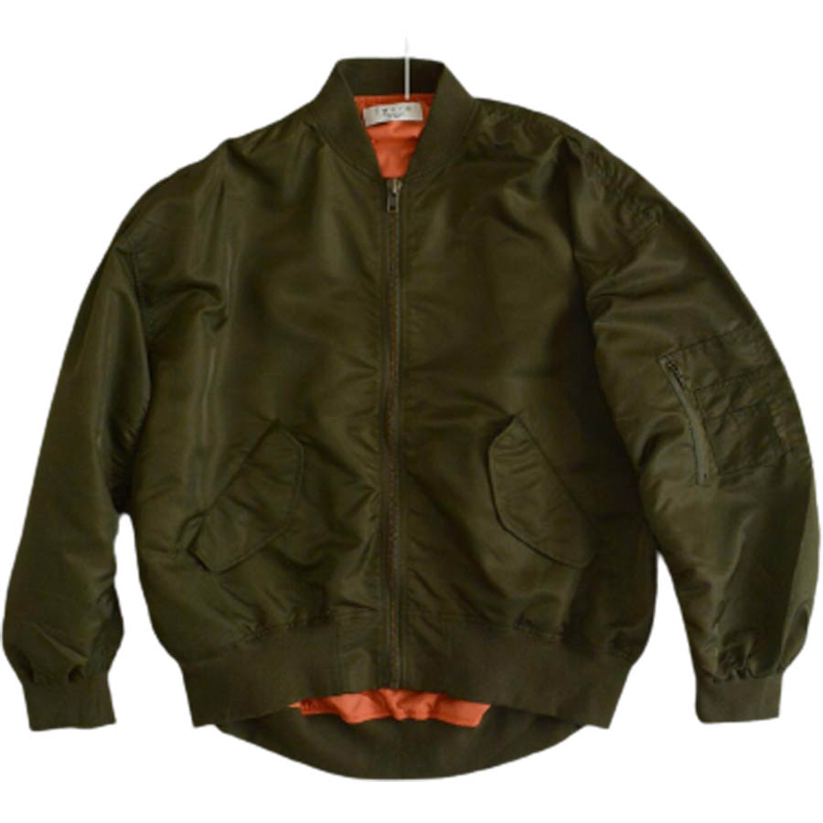 サテン ワイド MA-1 オーバーサイズ ジャケット ダウン コート