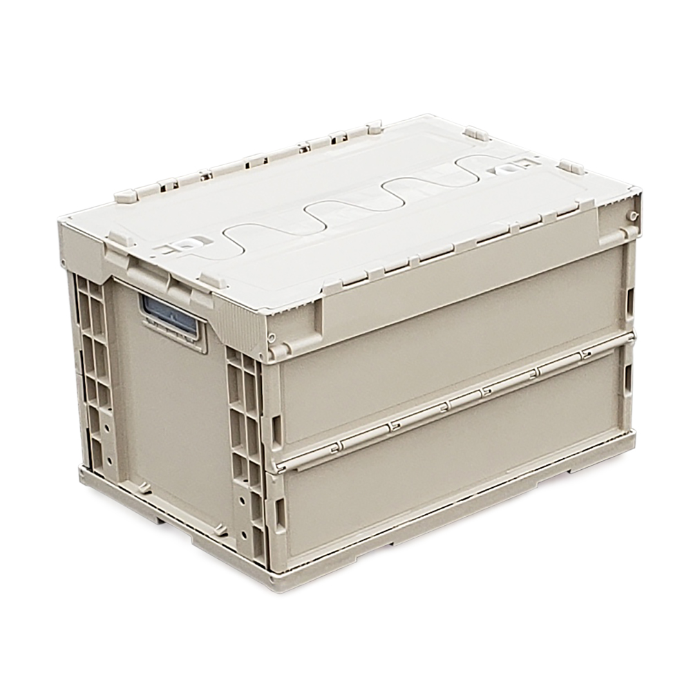 即納 3個セット 日本製 コンテナボックス 折りたたみ 大型 蓋付き 50L