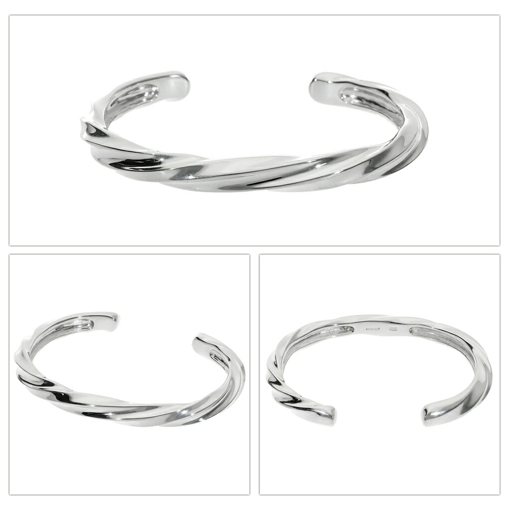 emerge エマージュ ツイスト バングル シルバーバングル シルバー