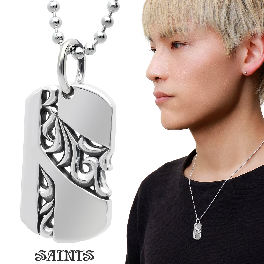 SAINTS（セインツ） アラベスク フロウ ネックレス (チェーン付き