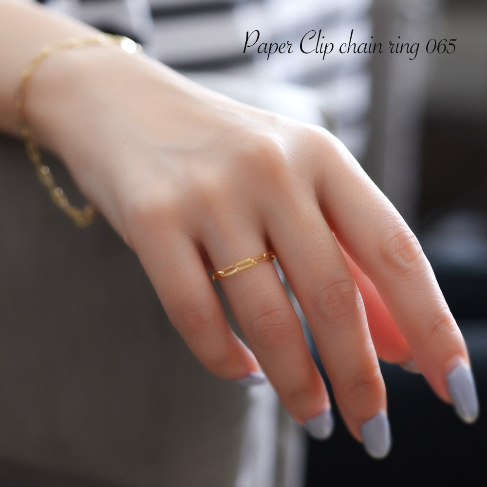 ALOHA MANA（アロハマナ） リング ゴールド 指輪 k10 ペーパークリップ