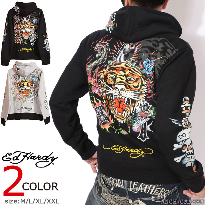 Ed Hardy（エド・ハーディー） 72h限定P最大19倍!3/1pm23:59迄 フルZIP