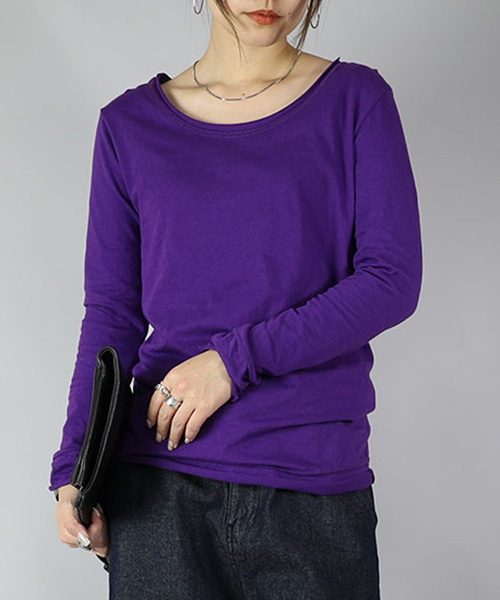 and it_（アンドイット） 爆買 カットソー 長袖 レディース 綿 日本製