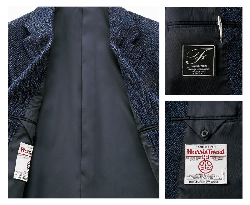 ジャケット レディース ハリスツイード ビジネス フォーマル スーツ