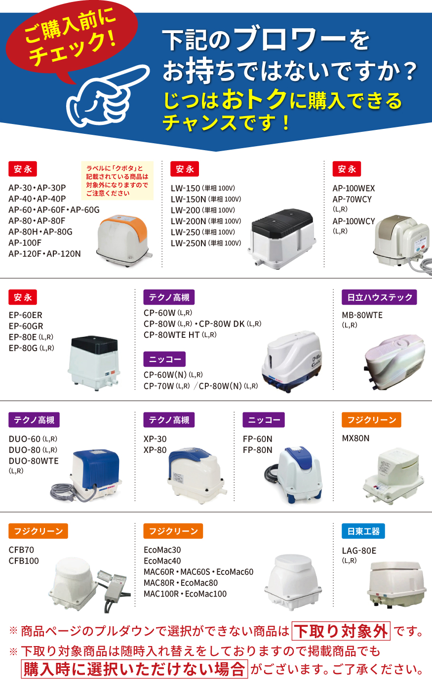 フジクリーン EcoMac100 浄化槽 ブロワー ブロアー 浄化槽ブロア