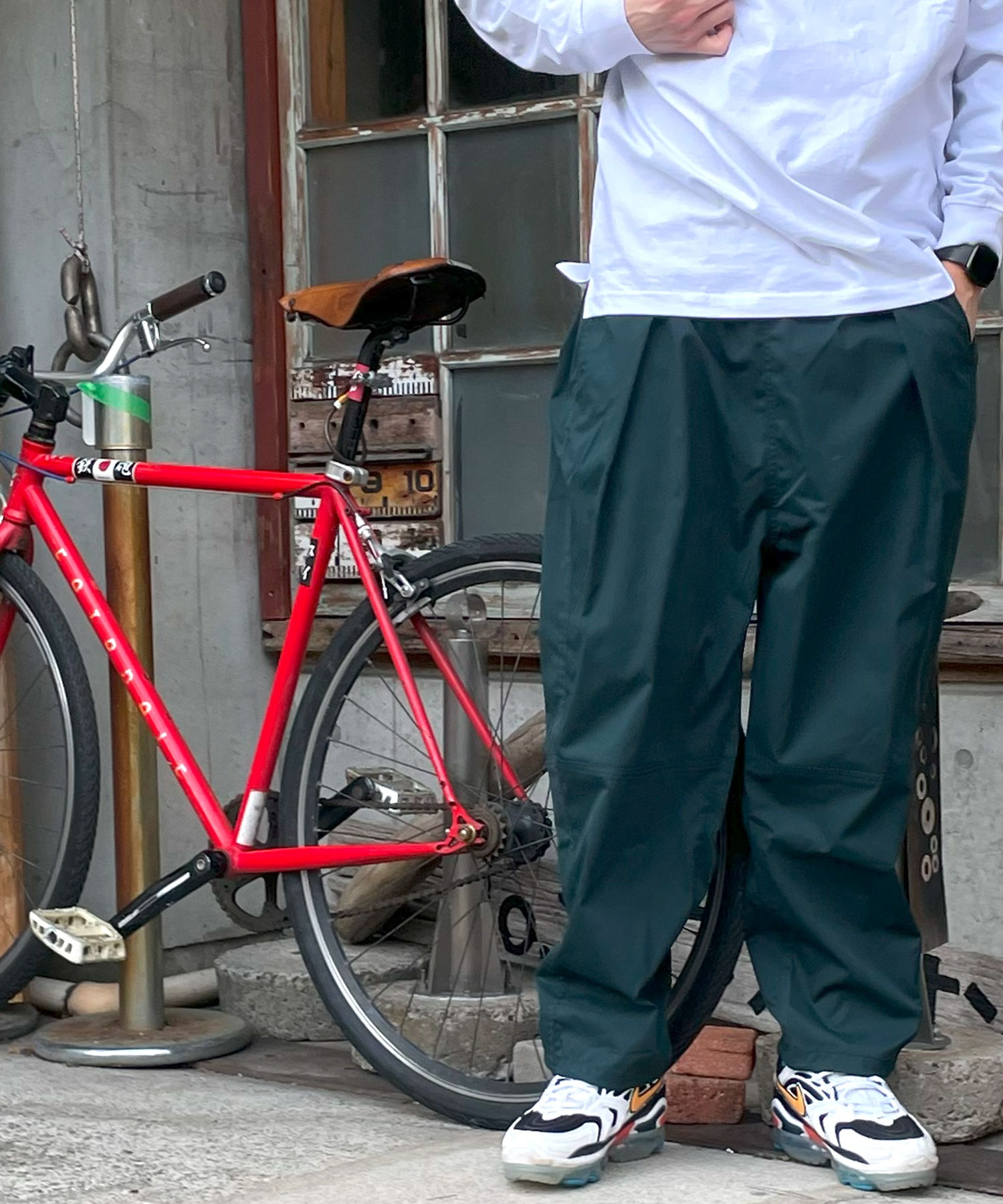 ARCADE（アーケード） ワイドパンツ メンズ 裾しぼり スーパーワイド