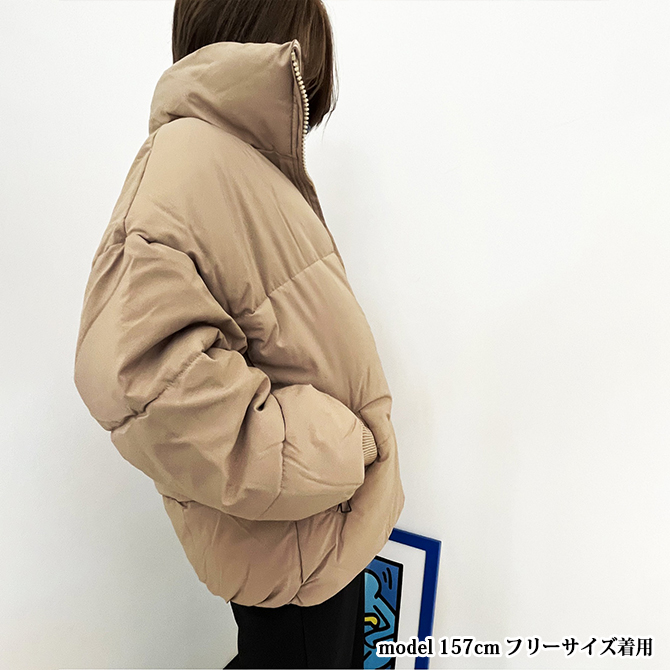 ARCADE（アーケード） ボリューム衿 中綿ダウンジャケット レディース