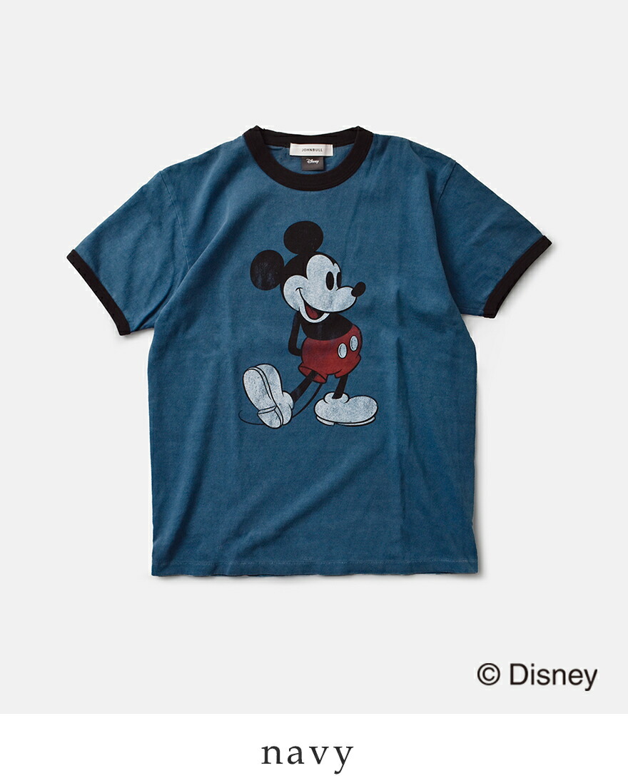 Johnbull（ジョンブル） コットン「ミッキーマウス」プリント リンガー