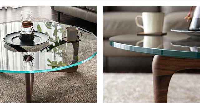 ARMONIA（アルモニア） テーブル センターテーブル 円型 木製 ガラス