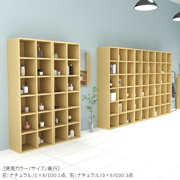 arne（アーネ） 本棚 大容量 カラーボックス オープンラック 2段