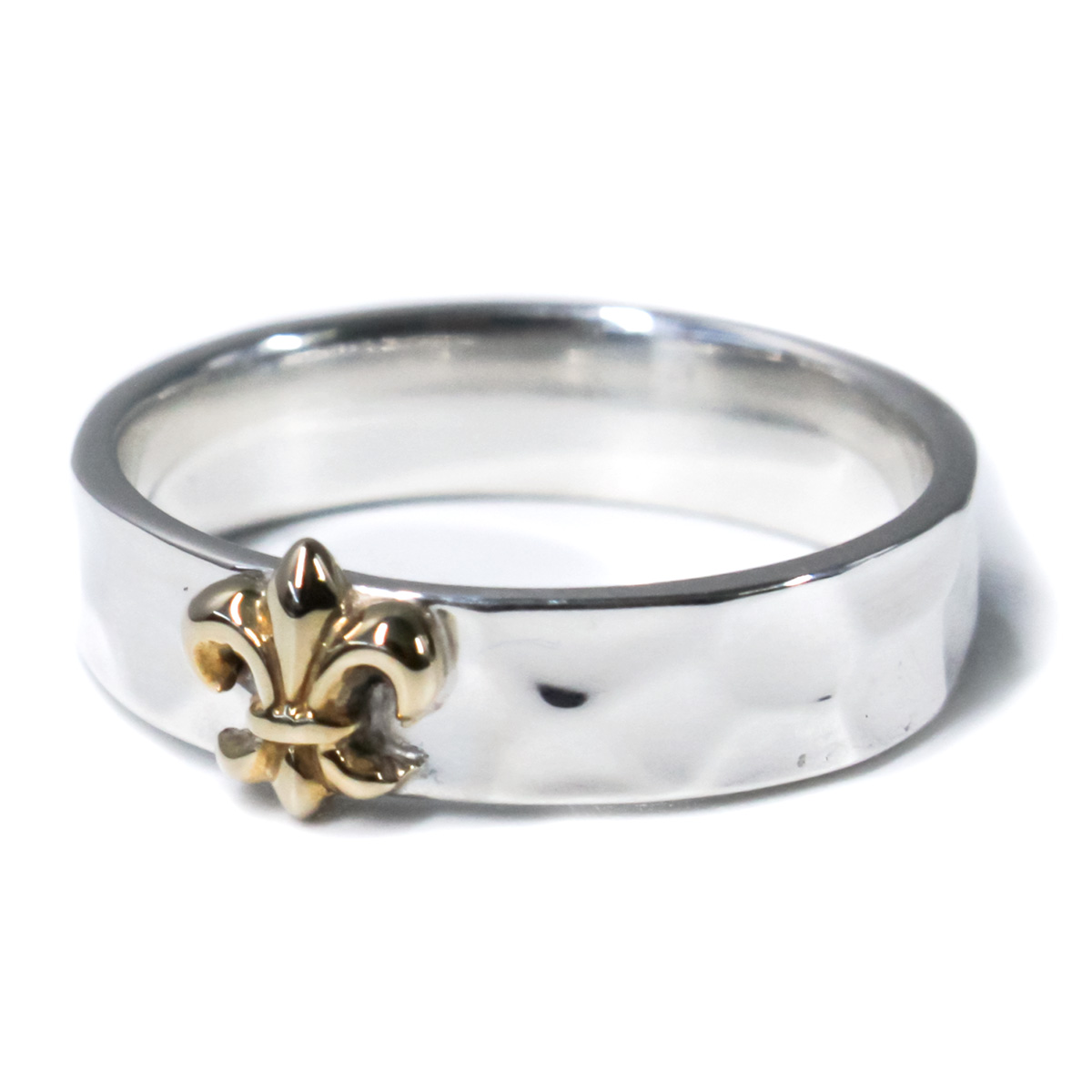 シルバーリング メンズ SILVER925 百合の紋章 指輪 シンプル リリィ