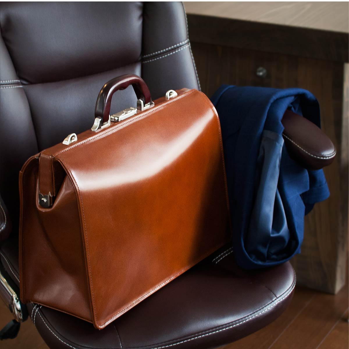 aso ダレスバッグ メンズ 本革 大容量 革 ビジネスバッグ ドクターズ