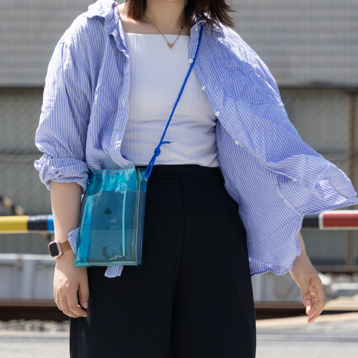 aso ショルダーバッグ sugata ブックポーチ 耐水 本 PVC ブックカバー