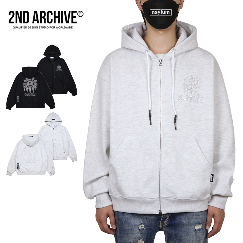 並行輸入品】爆買 セカンドアーカイブ ジップアップパーカー 2ND