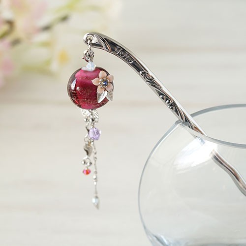 かんざし 京都清水坂ガラス館 正規品 簪 ヘアアクセサリー 髪飾り 和風