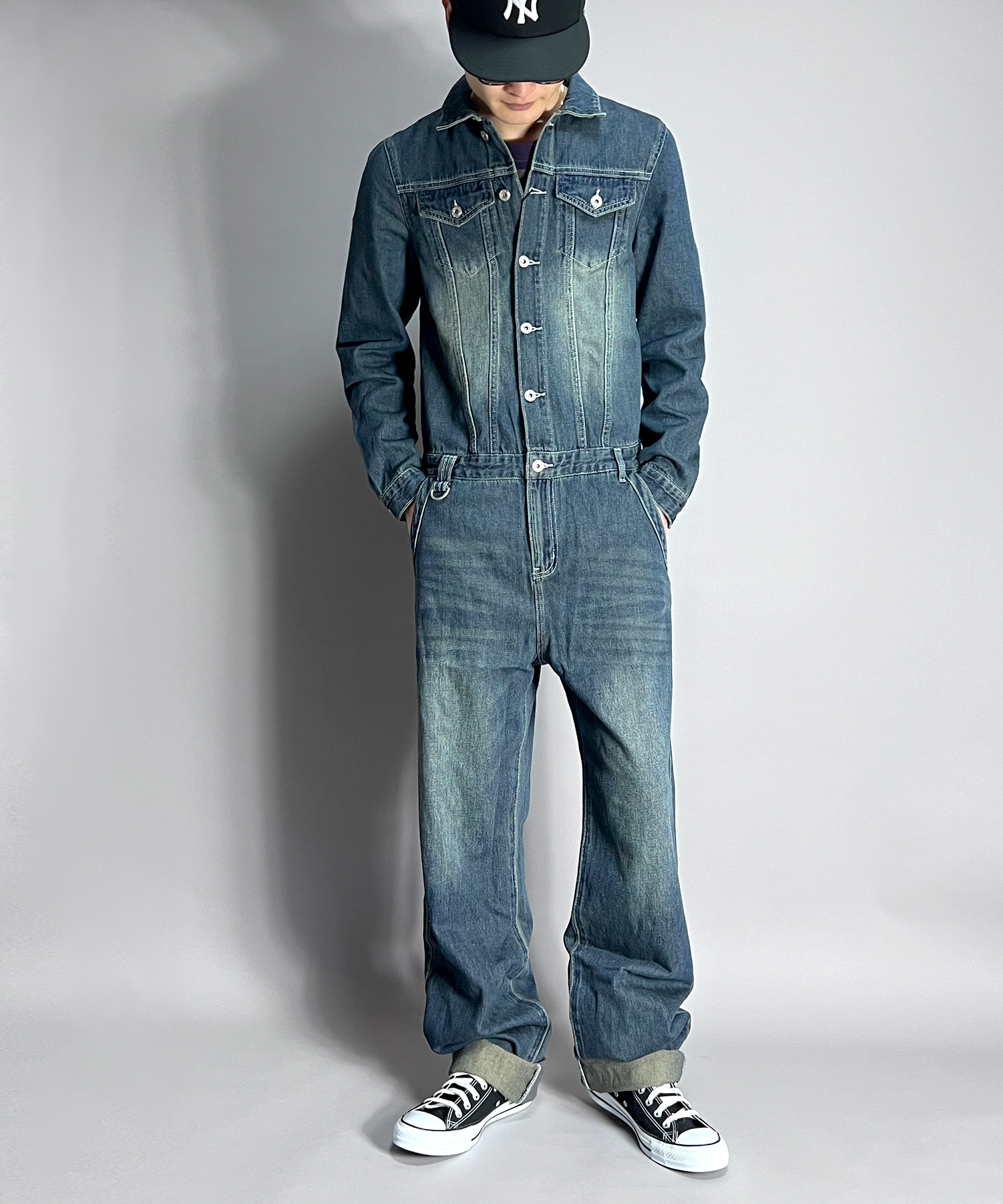 BEATJIVE（ビートジャイブ） つなぎ デニム オールインワン メンズ