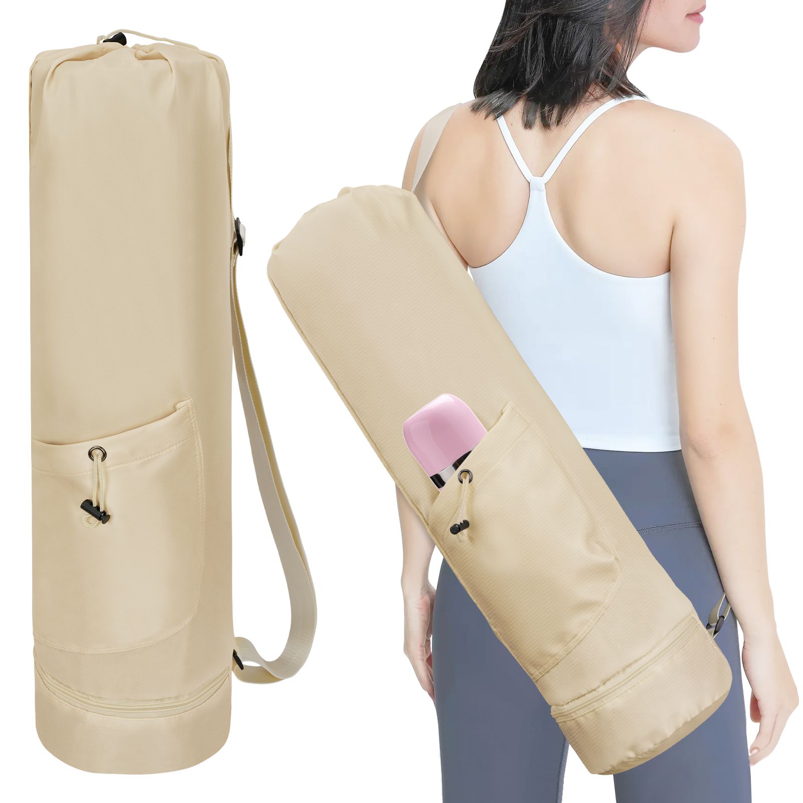 ヨガマットケース ヨガマットバッグ おしゃれ 大きめ 10mm 10ミリ