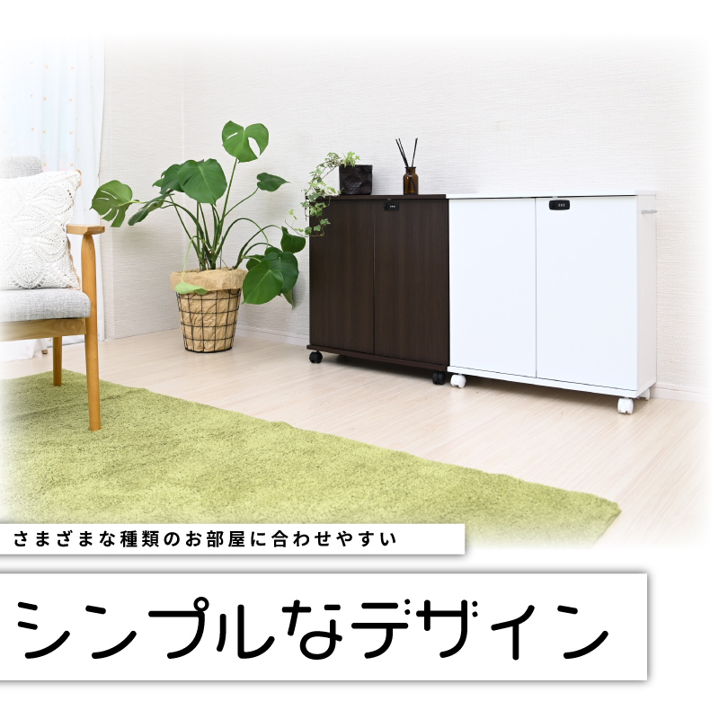 ハイタイプ2個セット ダイヤル鍵付き 同人誌ラック キャスター付き