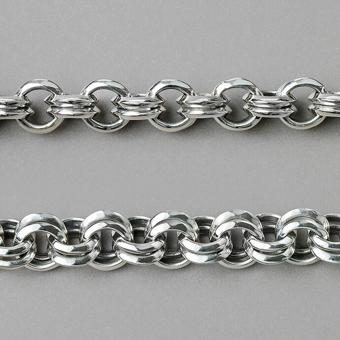 Binich（ビニッチ） シルバー925 スカル リング ウォレットチェーン