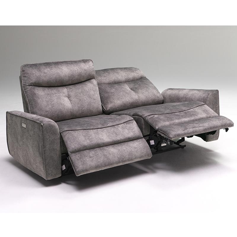 電動ソファ 電動 幅190 レザーファブリック リクライニング 3人掛け