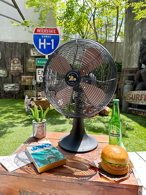 扇風機 ハモサ レトロファン テーブル （ブラック） HERMOSA RETORO