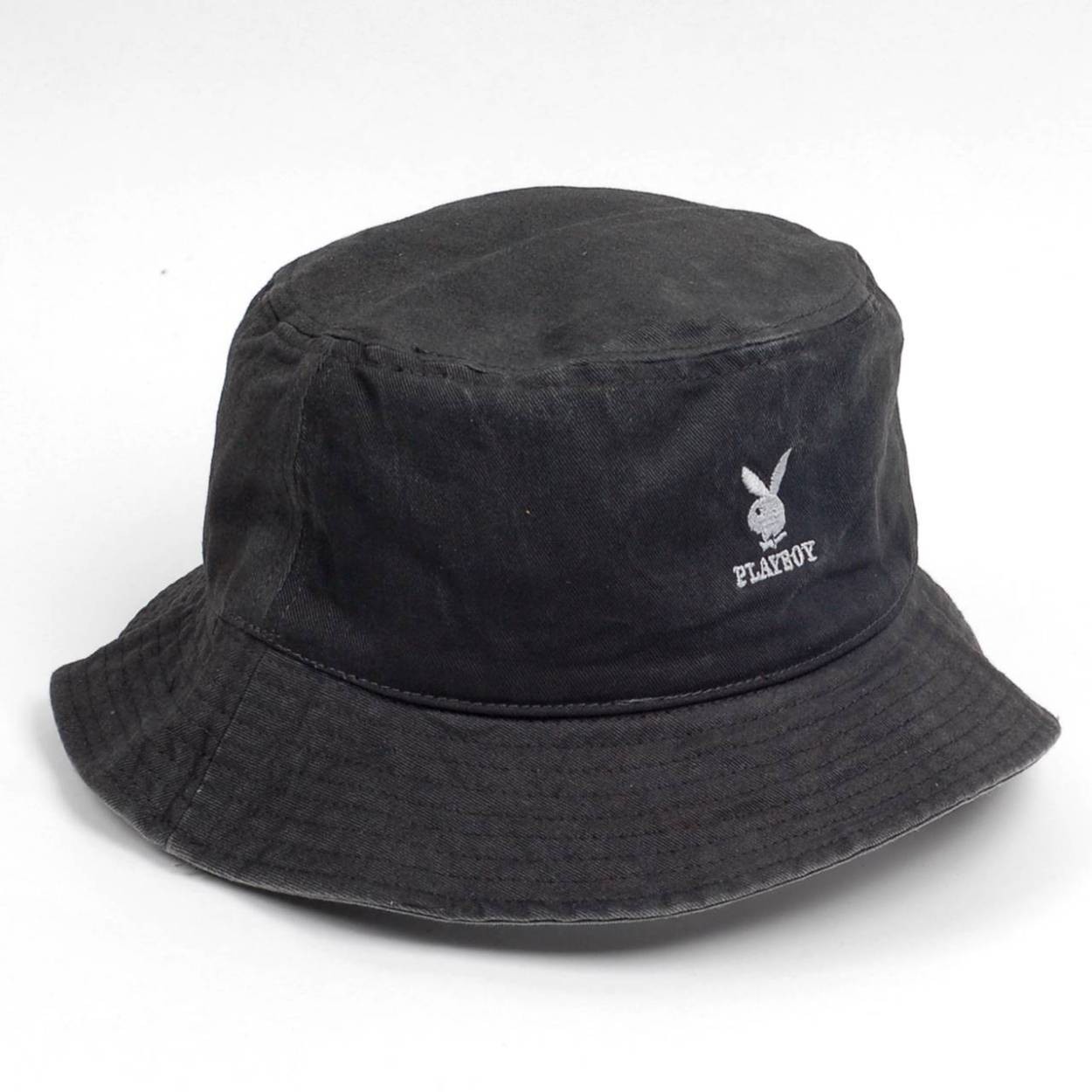 バケットハット メンズ レディース バケハ PLAYBOY バイオ ウォッシュ