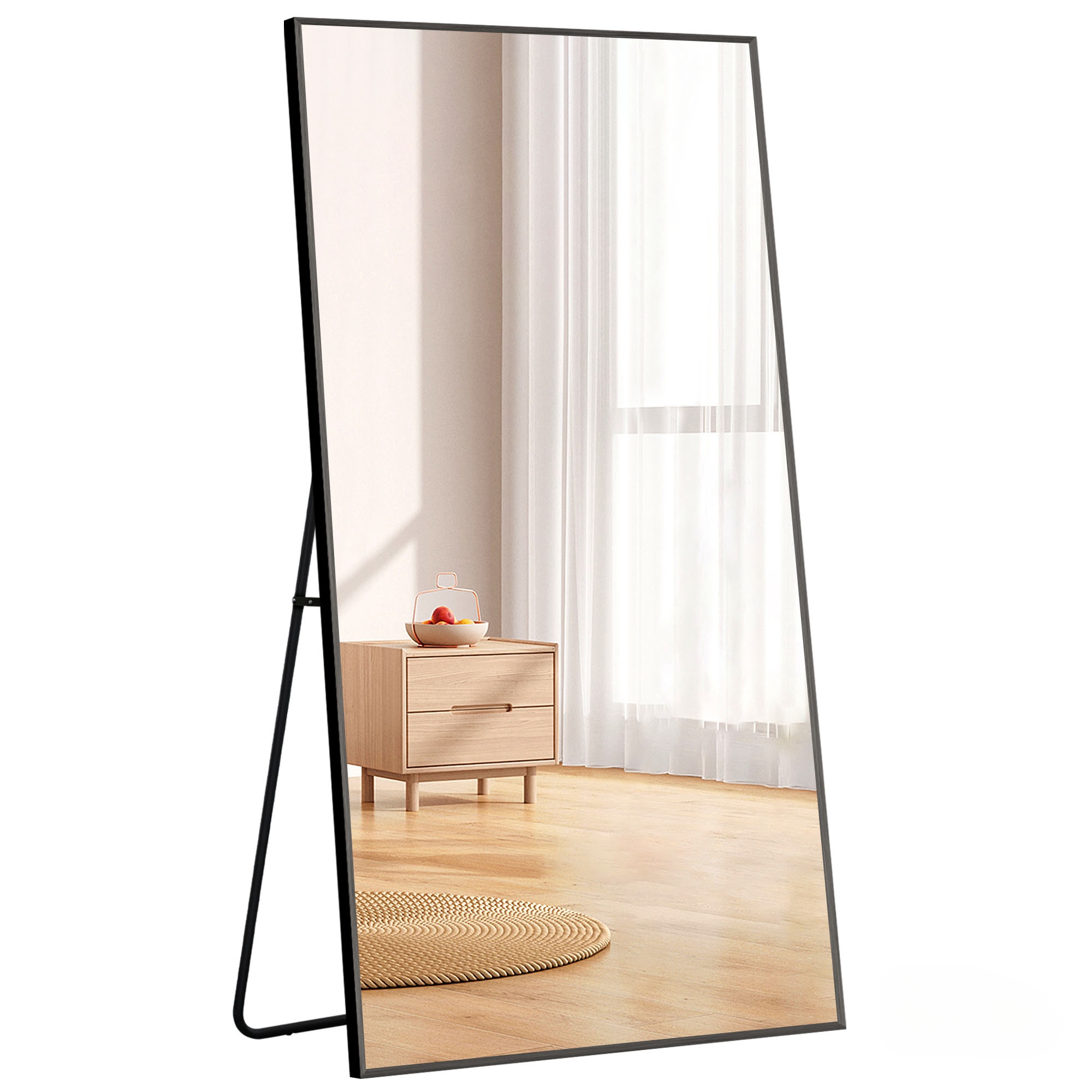 爆買WEEK+5%〜3/1まで】全身鏡 全身ミラー 150*80CM 姿見鏡 スタンド