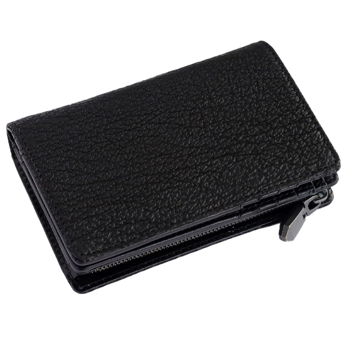 ZOO（ズー） 財布 サメ革 ミドル 二つ折り財布 L字ファスナー 鮫革